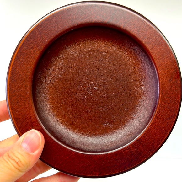 Vintage brass and wood small change holder - Picture 4 of 7